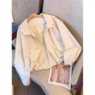 春秋独特漂亮巨好看休闲夹克衫 工装 爆款 2025新款 冲锋衣外套女秋季
