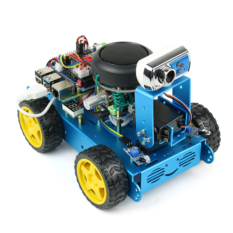 树莓派智能小车 4B  AI视觉机器人OpenCV AI人工智能  TensorFlow