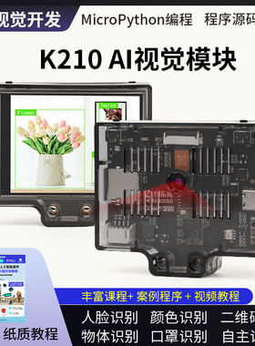 CanMv K210 摄像头 AI视觉模块 AI视觉识别传感器 人脸颜色识别