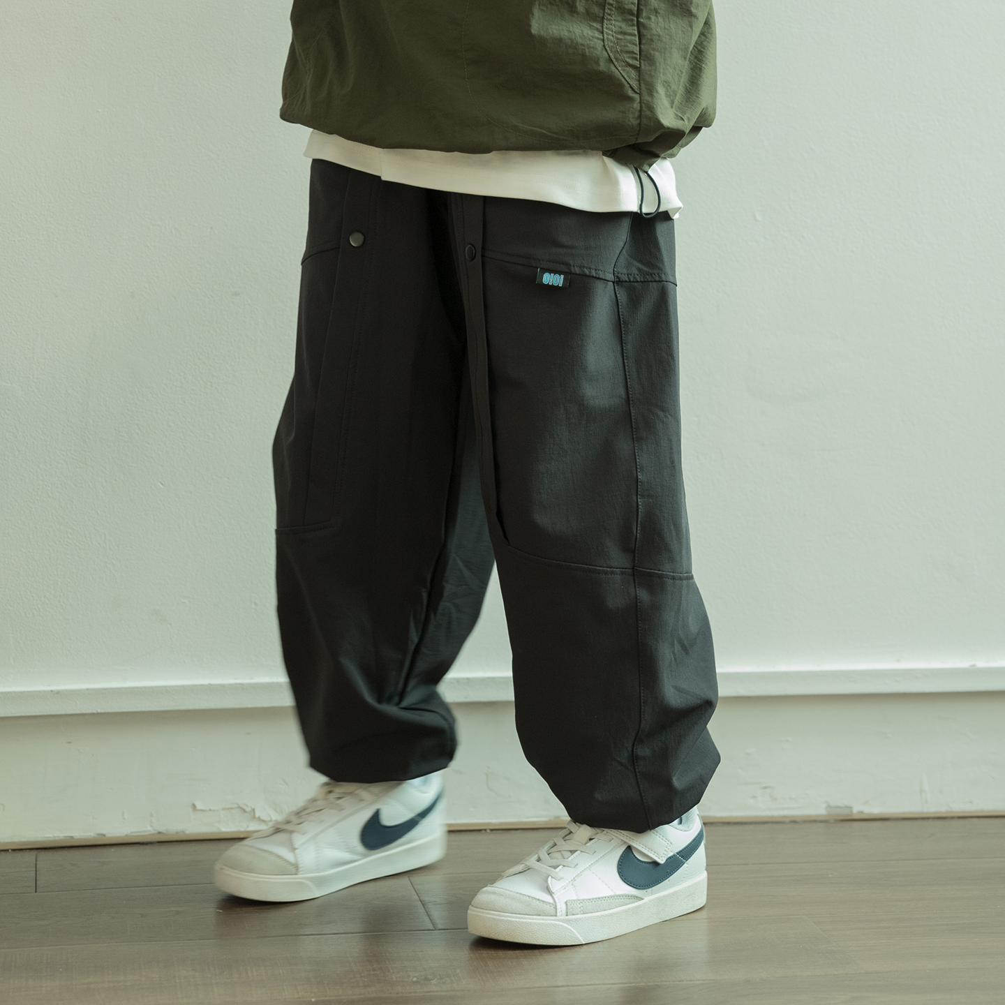 男童冬季加绒长裤山系户外三防冲锋裤中大童保暖裤子儿童青少年裤