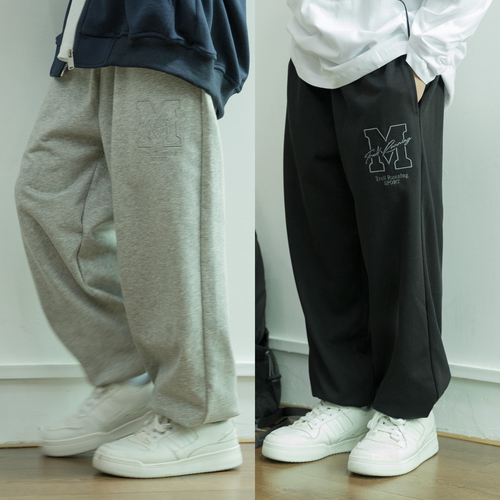 男童裤子2025秋季新款童装中大童宽松灰色卫裤胖儿童黑色休闲裤潮