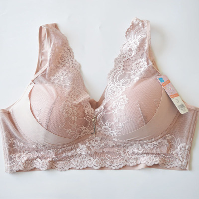 日本蕾丝薄模杯背心式无痕文胸罩