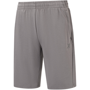 特步运动短裤男新款秋冬训练健身裤子透气针织五分裤976329610101