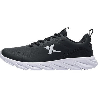 特步男鞋减震跑鞋皮面运动鞋