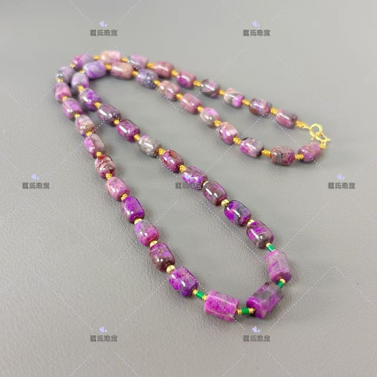 匡氏珠宝 舒俱来樱花粉桶珠项链 Z-HL-A2689 (多样性发货)