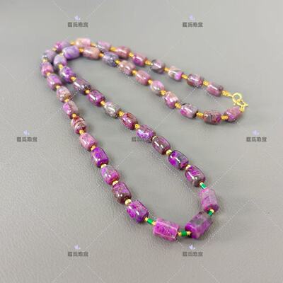 匡氏珠宝 舒俱来樱花粉桶珠项链 Z-HL-A2689 (多样性发货)