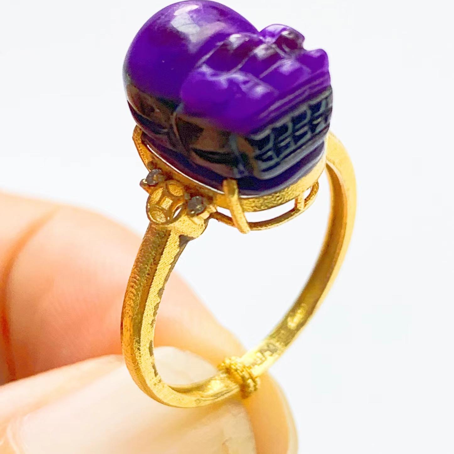 匡氏珠宝 舒俱来貔貅戒指 Z-HL-A0670(多样性发货)