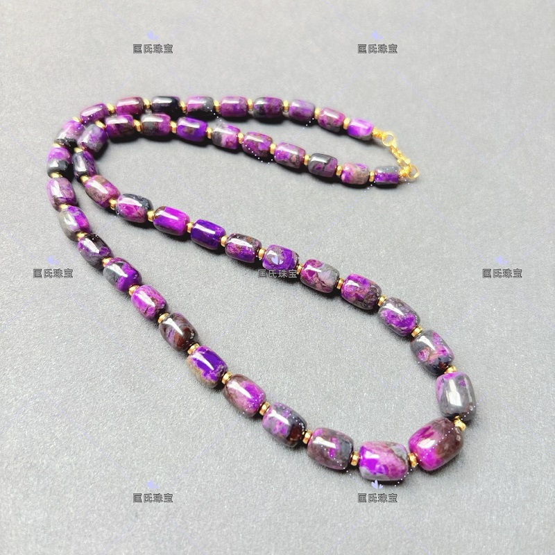 匡氏珠宝 舒俱来泥地桶珠项链 Z-HL-A2514(多样性发货)