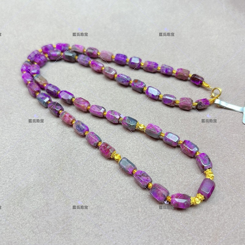 匡氏珠宝 舒俱来渐变彩虹桃红紫项链 Z-HL-AK1909(多样性发货)