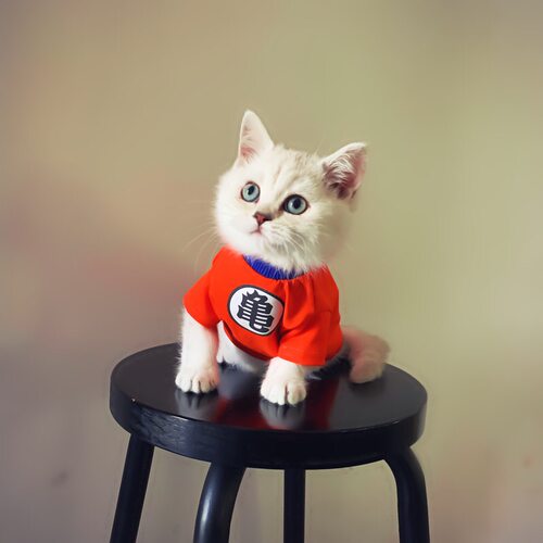 宠物猫空调龟字纯棉透气狗狗衣服