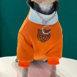 宠物衣服比熊狗狗保暖卫衣猫咪加厚衣服小猫防脱服虎年老虎卫衣