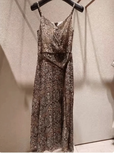 优雅气质A字裙聚酯纤维碎花