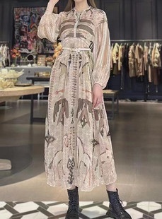 现货达家新品2023春商场同款连衣裙DAWS080031徘徊山丘湖泊之下之