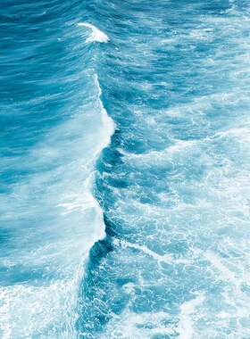 liveart 蓝色系云朵海浪北欧风客厅卧室原版装饰画组合海报poster