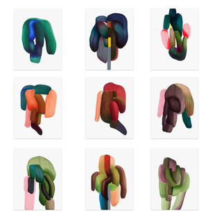Bouroullec彩色线条原版 liveart进口英国Wrong Shop Ronan 饰画 装