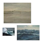 liveart进口英国Rosenstiels 饰画 装 Winslow Homer蓝色海浪原版