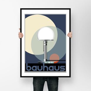 进口德国bauhaus-movement包豪斯Wagenfeld Bauhaus Lamp装饰画