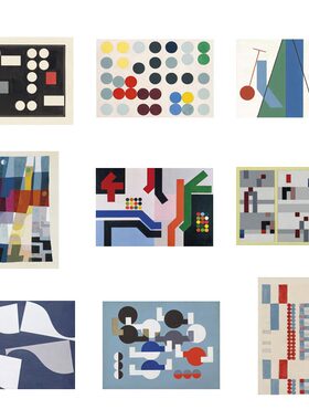 进口英国Rosenstiels瑞典抽象艺术家装饰画Sophie Taeuber-Arp