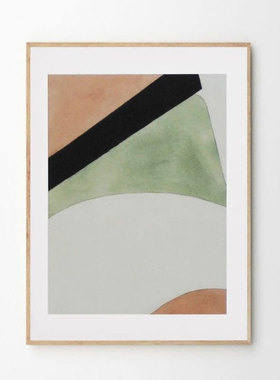 liveart进口丹麦Aure 现代抽象极简原版装饰画海报Mai 02