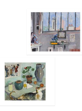 liveart奥古斯特马克August Macke静物猫咪 原版海报装饰画