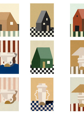 进口荷兰PSTR Studio*mpgmb复古艺术灯饰原版装饰画Doric lamp