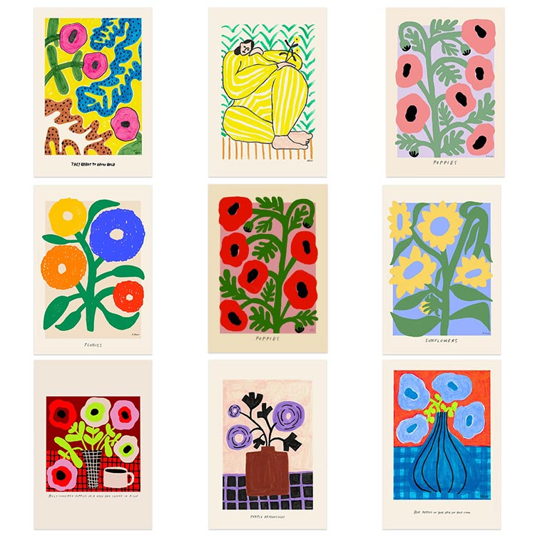 liveart进口荷兰花卉植物装饰画