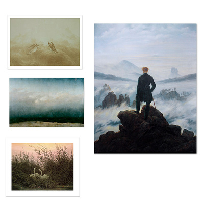 liveart云雾之上天使Caspar David Friedrich经典名画原版装饰画