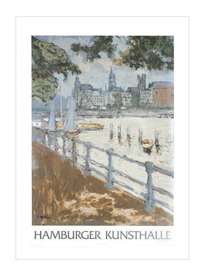 Posterland进口丹麦城市海湾风景Edouard Vuillard 原版装饰画