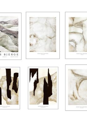 liveart 进口丹麦p&f 水彩水墨人物原版装饰画Studio Mols