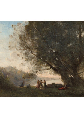 liveart 法国画家Camille Corot古典风景经典名画装饰画