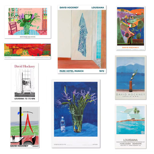 Louisiana进口路易斯安那博物馆大卫霍尼克原版海报DAVID HOCKNEY