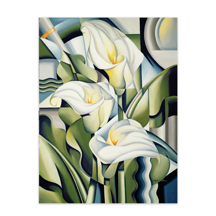 Catherine Abel 马蹄莲花卉 可定制 经典名画 立体主义 装饰画图片