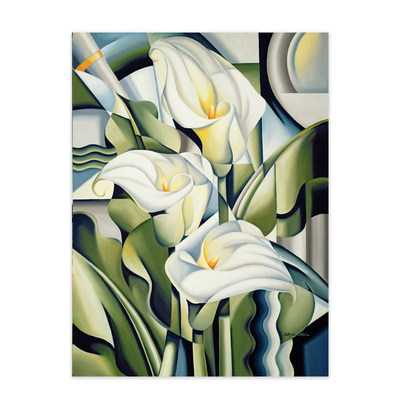 Catherine Abel 马蹄莲花卉 可定制 经典名画 立体主义 装饰画