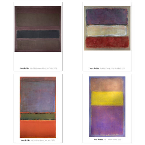 罗斯科Mark Rothko 当代艺术抽象色彩灰色系列经典名画原版装饰画