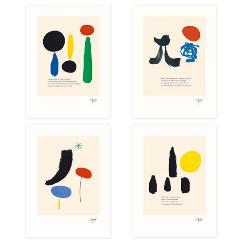 进口法国Maeght玛格画廊原版装饰画海报MIRO Joan胡安米罗