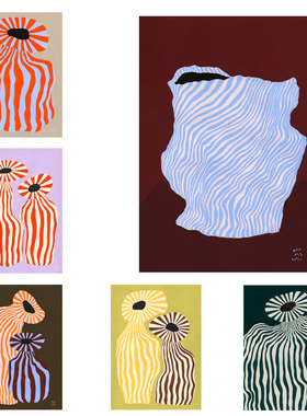 paper collective进口丹麦Maya Eline Leroy * Doodle 原版装饰画