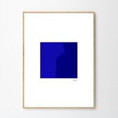 poster club ALEXANDRA简约蓝色原版 liveart进口丹麦The 装 饰画