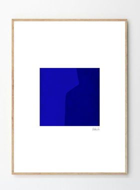 liveart进口丹麦The poster club*ALEXANDRA简约蓝色原版装饰画