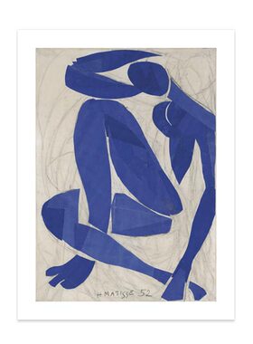 进口英国Rosenstiels*Henri Matisse马蒂斯蓝色裸体原版装饰画