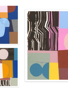 JONATHAN LAWES进口丹麦the poster club抽象色彩原版装饰画