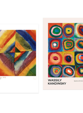 liveart 康定斯基Wassily Kandinsky*Color Study 2原版装饰画