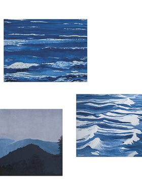 liveart 进口英国Rosenstiels*Gaetan Caron蓝色海浪原版装饰画