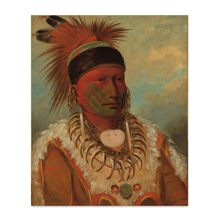 liveart 印第安酋长George Catlin经典名画原版装饰画