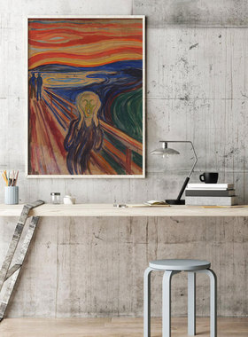 liveart 爱德华蒙克呐喊尖叫Edvard Munch 经典名画原版装饰画