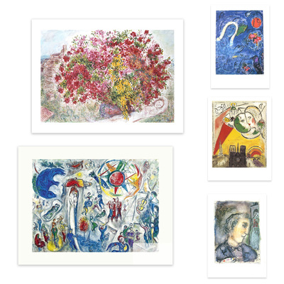 Maeght进口法国玛格画廊CHAGALL Marc夏加尔中古海报装饰画