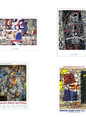 进口瑞士Fondation Beyeler艺术涂鸦JEAN DUBUFFET原版海报装饰画