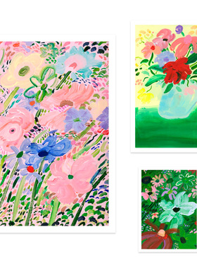 进口丹麦The poster club*KATY SMAIL花卉花丛小众原版装饰画海报
