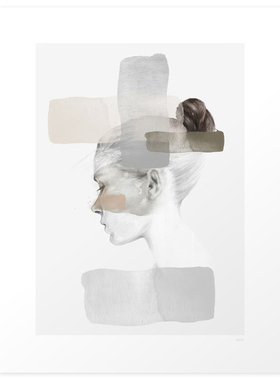 liveart|美国进口 anna bulow 原版装饰画 InsideOut blush