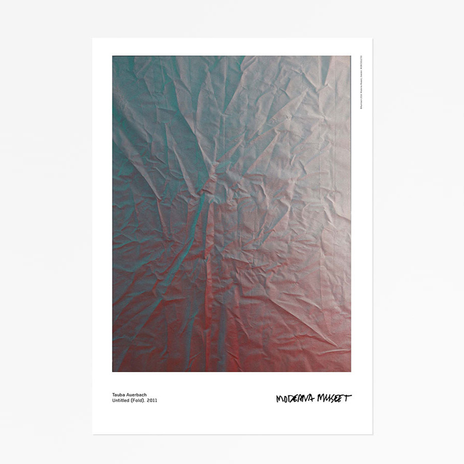 进口瑞典 奥尔巴赫 布面颜色投影 斯德哥尔摩当代美术馆原版海报