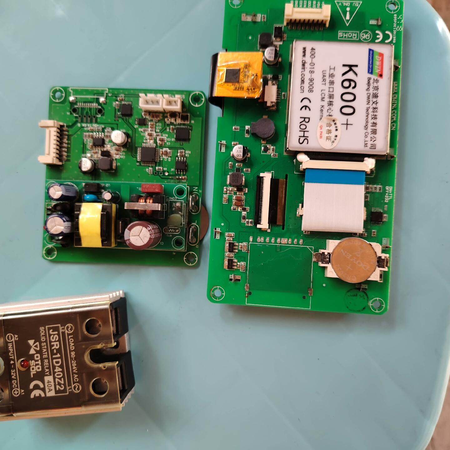 出绿色外壳的迪文DGUS串口屏 温度控制器 一套